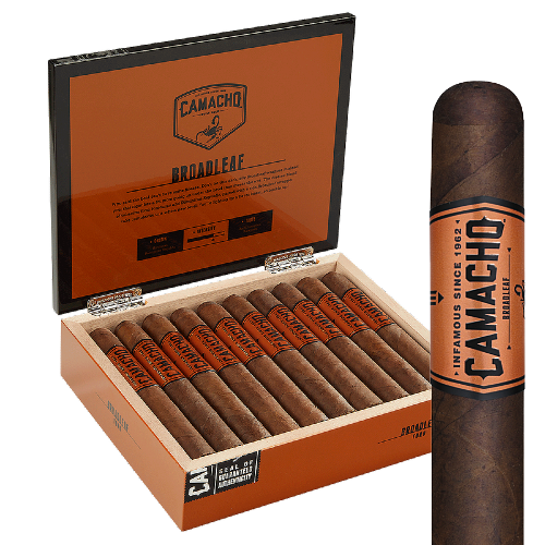 Camacho Broadleaf Robusto Box of 20 - 5" x 50