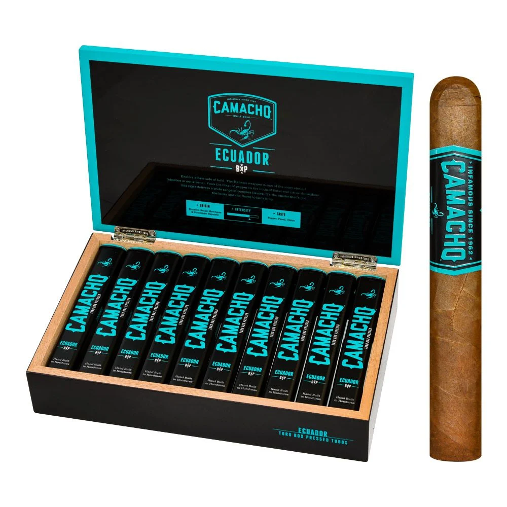 Camacho Ecuador BXP Toro Tubo Box of 20 - 6" x 50 